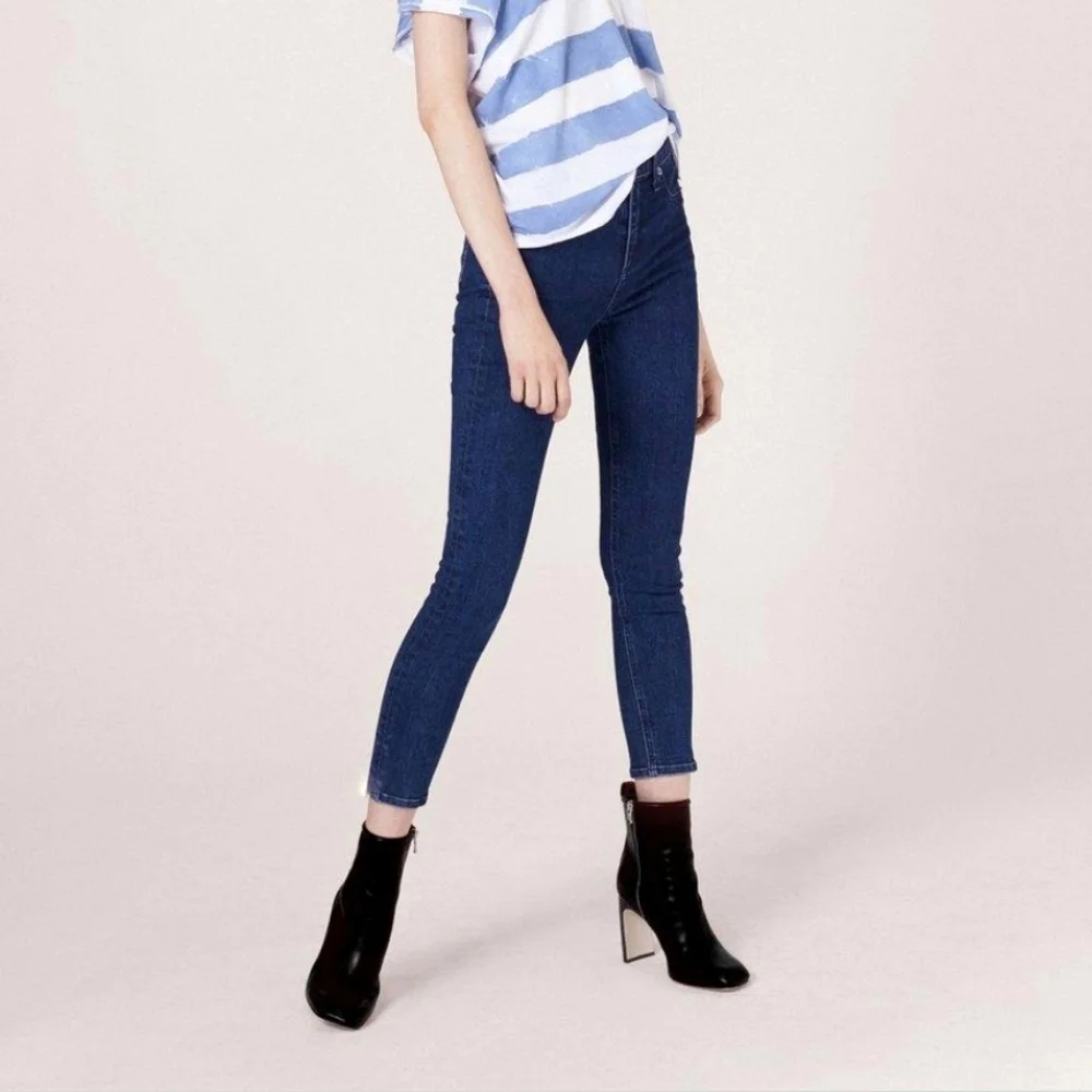 rag & bone Capri Jeans in Indigo - Picture 1 of 8